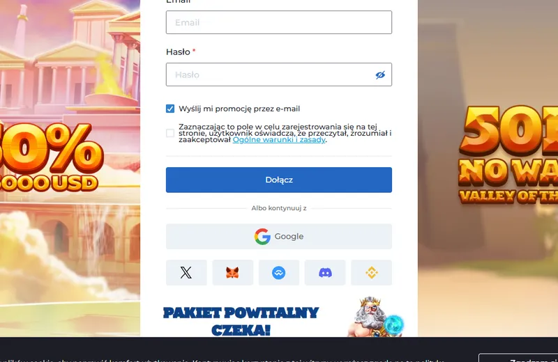 Rejestracja w AMPM Casino – pakiet powitalny w trzech krokach
